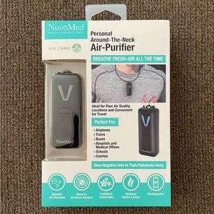 NEW NuvoMed Personal Around-the-Neck Air-Purifier Black
